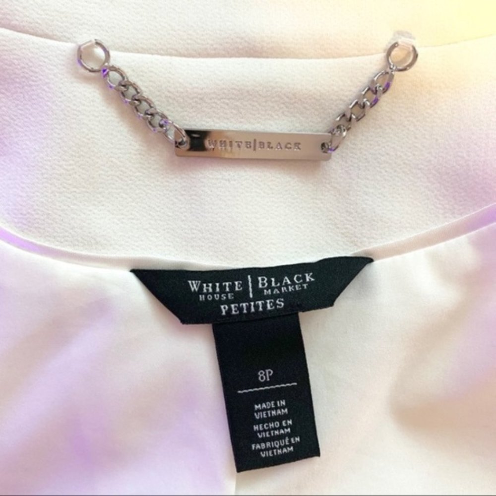 White House Black Market Cropped Peacoat Size 8P - Picture 4 of 8